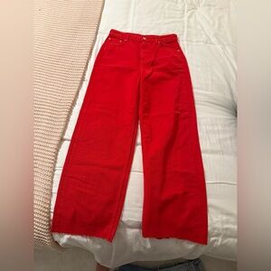 Zara Red Women's Jeans